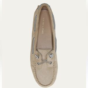 Veronica Beard Jia Boater Loafers Sand Size 7.5 Cowhide Suede